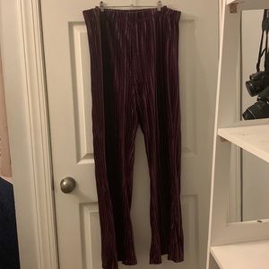 Wild Fable Purple Velvet Flare Pants